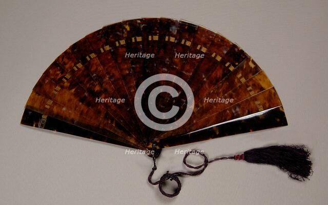 Brisé fan, French, 1870-89. Creator: Unknown.