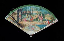 Brisé fan, Italian, first quarter 18th century. Creator: Unknown