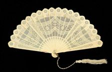 Brisé fan, possibly Chinese, 1870-90. Creator: Unknown