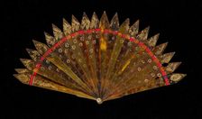 Brisé fan, probably British, 1820-29. Creator: Unknown