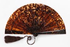 Brisé fan, probably French, 1875-89. Creator: Unknown