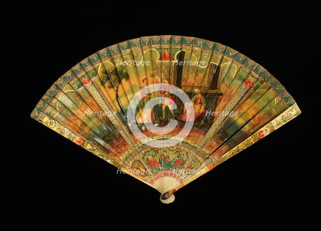Brisé fan, probably French, first quarter 18th century. Creator: Unknown.