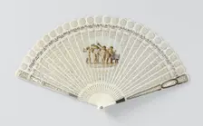 Brisé fan with the wedding of Cupid and Psyche, c.1777-c.1800. Creator: Anon