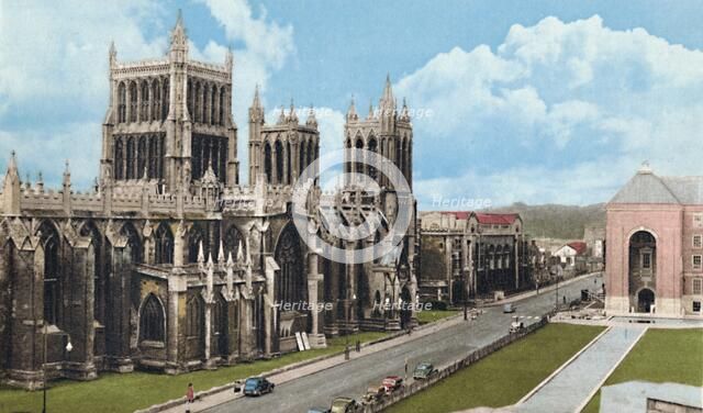 'Bristol Cathedral', c1940s. Artist: Unknown.