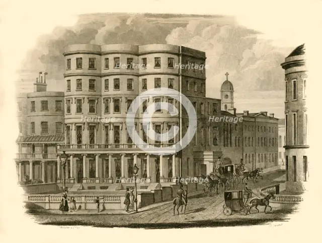 'Bristol Hotel, Marine Parade, Brighton', 1835. Creator: Silvester & Co.