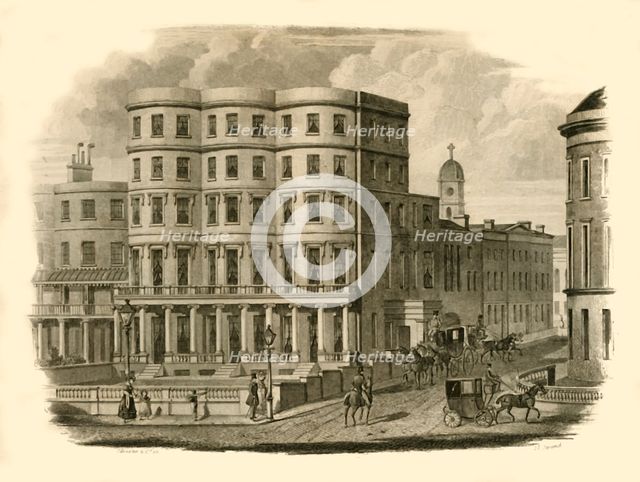 'Bristol Hotel, Marine Parade, Brighton', 1835. Creator: Silvester & Co.