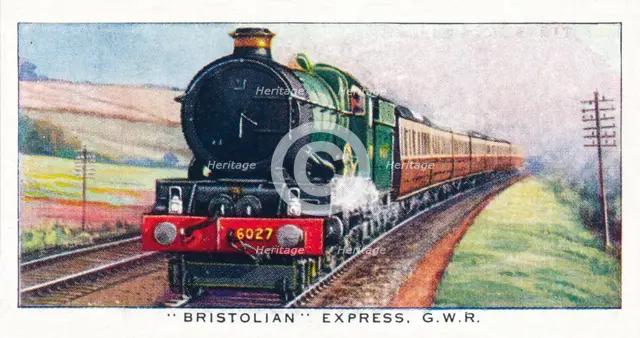 'Bristolian Express, G.W.R.', 1938. Artist: Unknown.