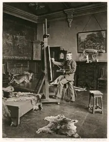 Briton Riviere, R.A., c1884. Creator: Joseph Parkin Mayall