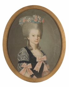 Brita Charlotta Wattrang (1775-1850), married to Baron Otto Ludvig Benedikt Wrangel..., 1791. Creator: Nils Schillmark