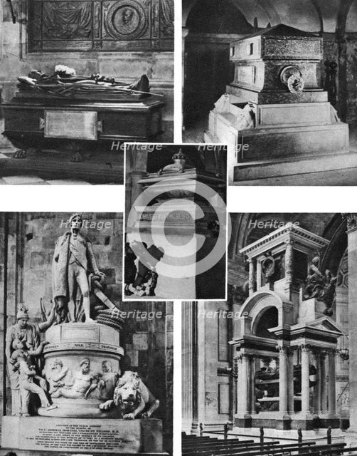 'Britain's glorious dead honoured by tomb and monument in St Paul's Cathedral', 1926-1927. Artist: Unknown