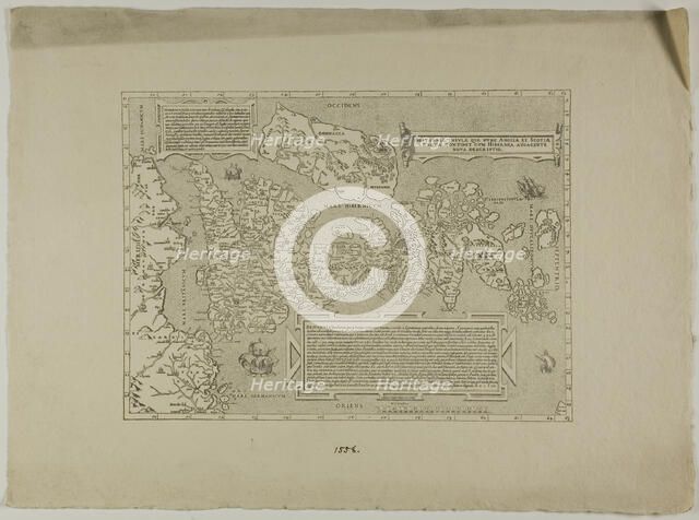 Britannia, 1558, reprinted 1889. Creator: Unknown.