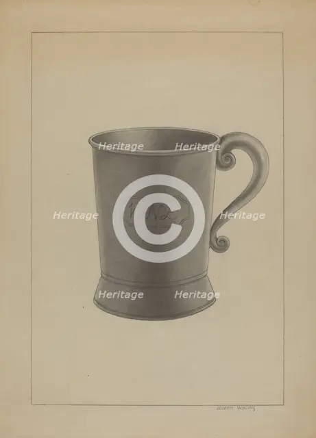 Britannia Mug, c. 1936. Creator: Joseph Wolins.