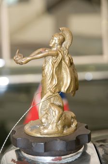 Britannia mascot on King George VI Lanchester 1934. Creator: Unknown