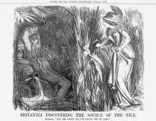 Britannia Discovering The Source of The Nile 1863. Creator: John Tenniel