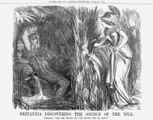 Britannia Discovering The Source of The Nile 1863. Creator: John Tenniel