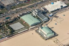 Britannia Pier and the Winter Gardens, Great Yarmouth, Norfolk, 2020. Creator: Damian Grady