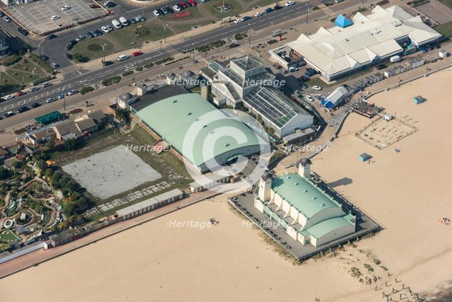 Britannia Pier and the Winter Gardens, Great Yarmouth, Norfolk, 2020. Creator: Damian Grady.