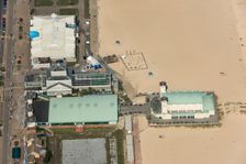 Britannia Pier and the Winter Gardens, Great Yarmouth, Norfolk, 2020. Creator: Damian Grady