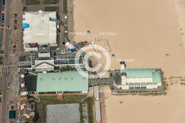 Britannia Pier and the Winter Gardens, Great Yarmouth, Norfolk, 2020. Creator: Damian Grady.