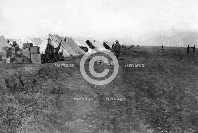 British 1/5 RWR camp, near Baghdad, 1918. Artist: Unknown