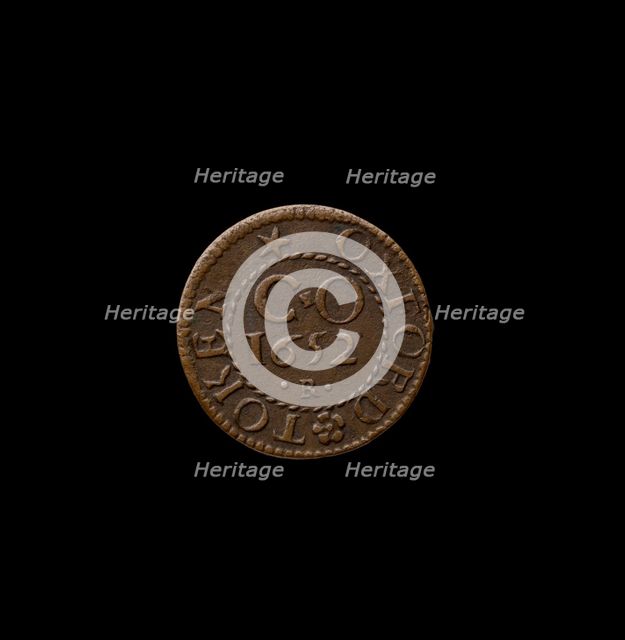British 17th Century Token, 1652. Artist: Unknown.