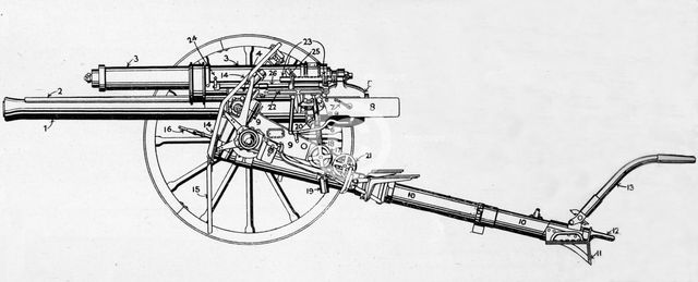 'British 18-Pounder Gun', 1915. Artist: Unknown.