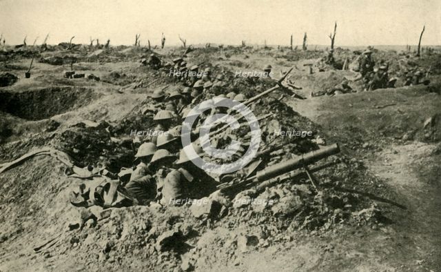 'British troops awaiting the order to attack', Western Front, First World War, c1916, (c1920). Creator: Unknown.
