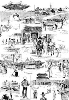 British Troops in Korea: with the Marines at Seoul, 1898. Creator: Unknown