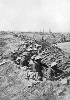 British troops on the Somme Heights, France, First World War, 1914-1918, (c1920)