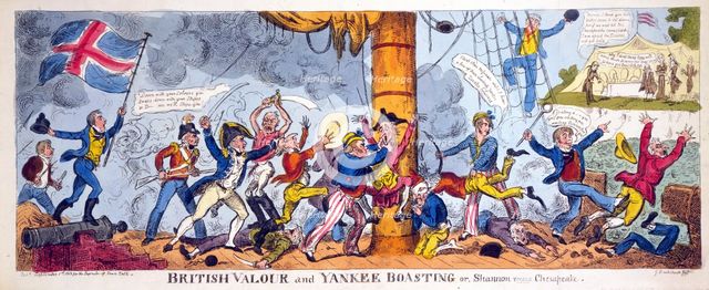 British Valour and Yankee Boasting or, Shannon versus Chesapeake, 1813.
