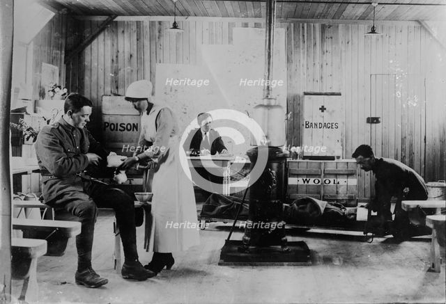 British Voluntary Aid detachment dressing station, 27 Jun 1917. Creator: Bain News Service.