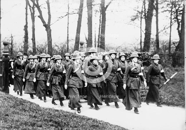 British women in Army Camp, between c1910 and c1915. Creator: Bain News Service.