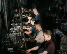 British Workers in a Factory, 1941. Creator: British Pathe Ltd