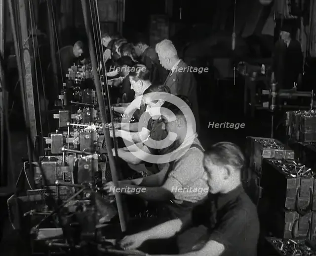 British Workers in a Factory, 1941. Creator: British Pathe Ltd.