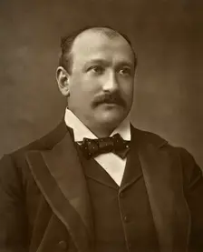 British actor Augustus Harris in Human Nature 1886. Artist: Barraud