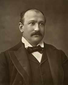 British actor Augustus Harris in Human Nature 1886. Artist: Barraud