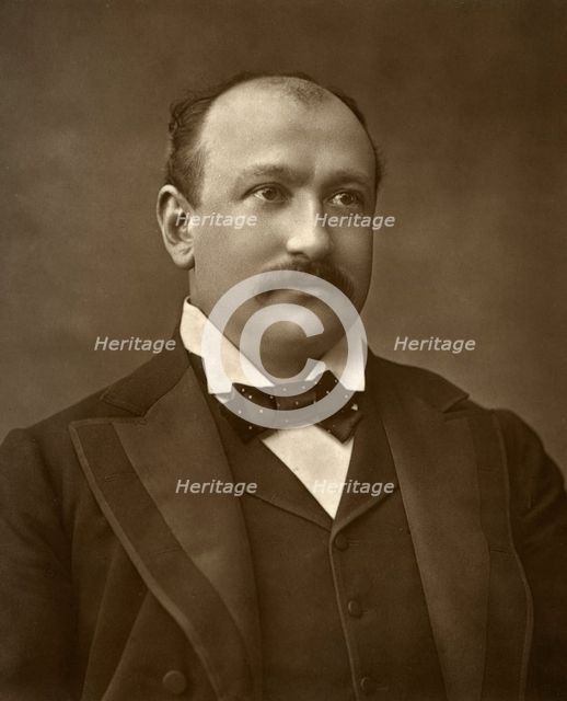 British actor Augustus Harris in 'Human Nature', 1886. Artist: Barraud