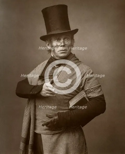 British actor Felix Morris in One Change, 1886.  Artist: Barraud