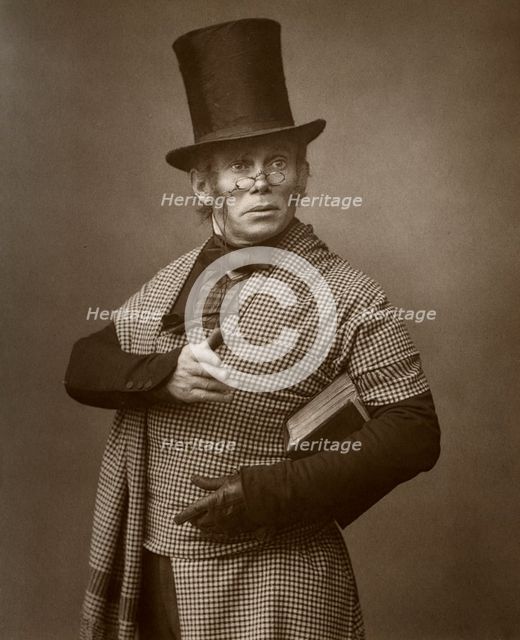 British actor Felix Morris in One Change, 1886.  Artist: Barraud