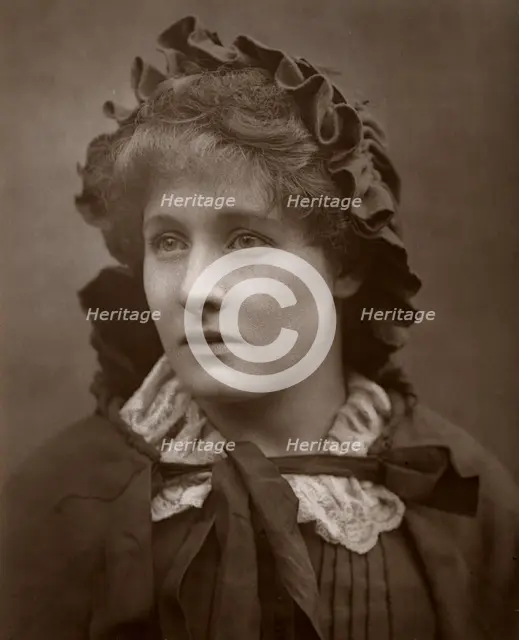 British actress Mary Rorke in 'The Harbour Lights', 1886. Artist: Barraud