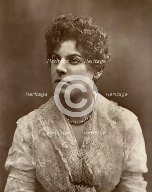 British actress Miss Jessie Millward in 'The Harbour Lights', 1886. Artist: Barraud