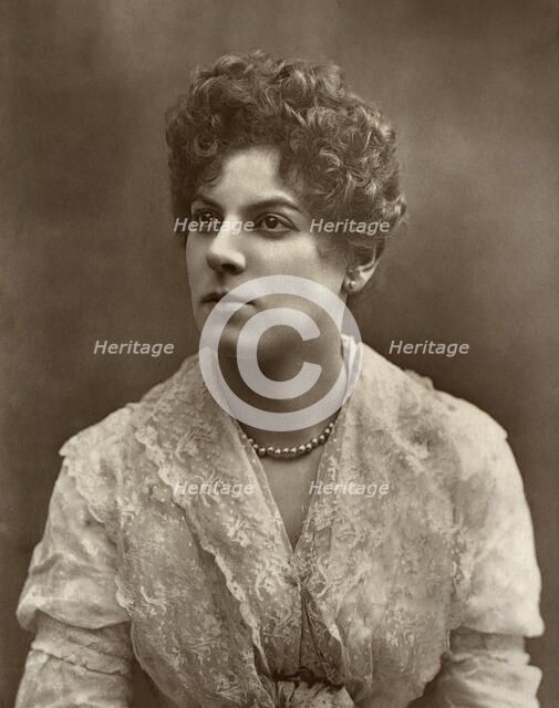 British actress Miss Jessie Millward in 'The Harbour Lights', 1886. Artist: Barraud