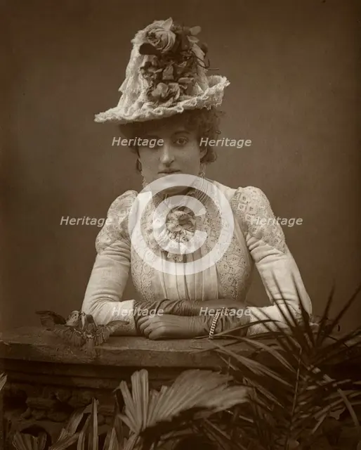 British actress Cissy Grahame in 'The Pickpocket', 1886.  Artist: Barraud