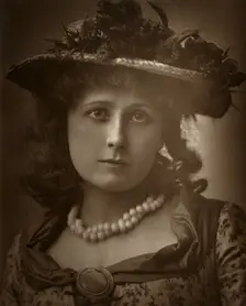 British actress Helen Forsyth in Sophia 1886. Artist: Barraud