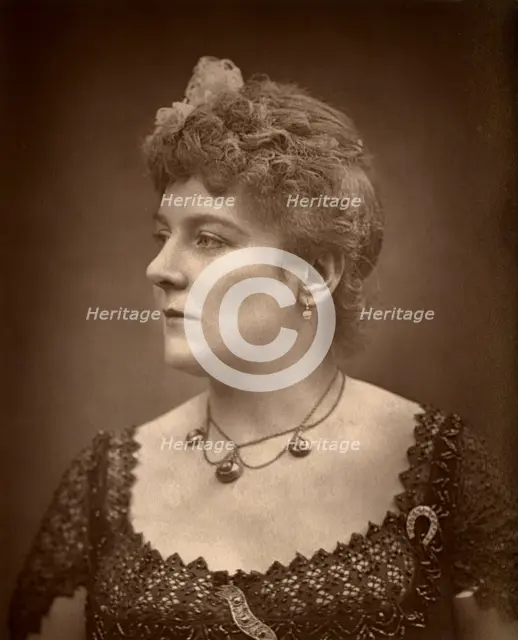 British actress Henrietta Lindley in 'Jim the Penman', 1886. Artist: Barraud