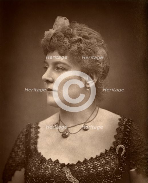 British actress Henrietta Lindley in 'Jim the Penman', 1886. Artist: Barraud