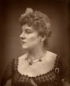 British actress Henrietta Lindley in Jim the Penman 1886. Artist: Barraud