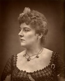 British actress Henrietta Lindley in Jim the Penman 1886. Artist: Barraud