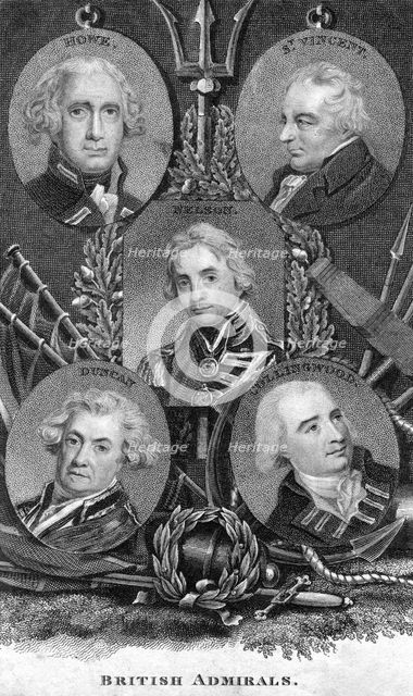 British Admirals. Artist: Unknown