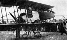 British aeroplane with quick-fire gun, First World War, 1914